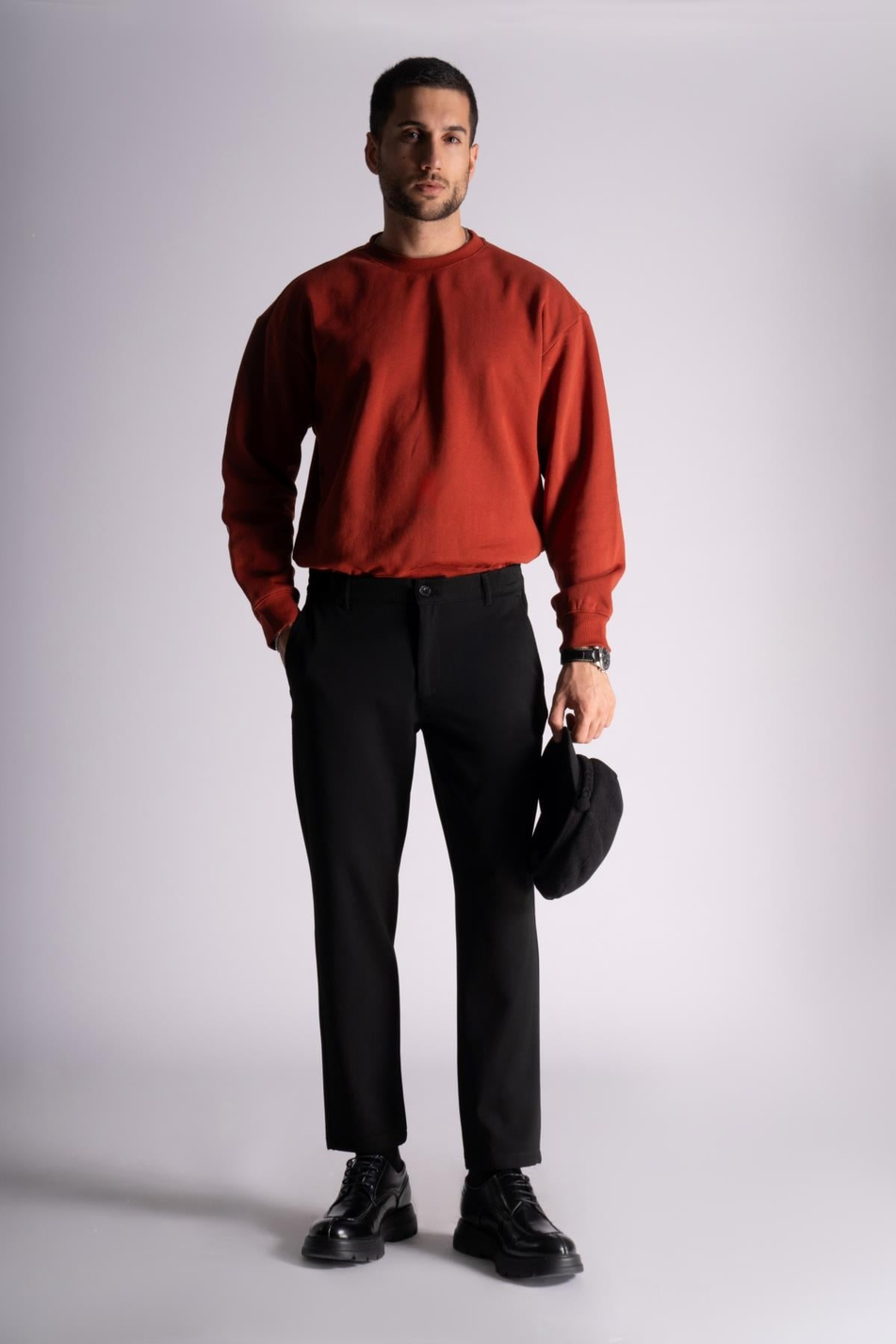 Beli Yarım Lastikli Chino Crop Pantalon