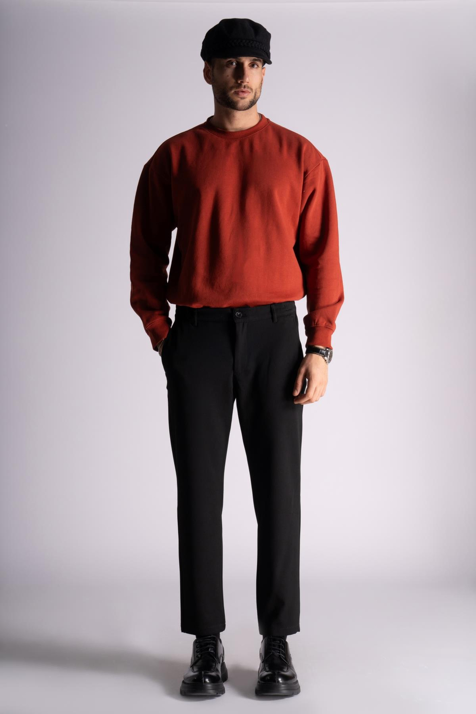 Beli Yarım Lastikli Chino Crop Pantalon