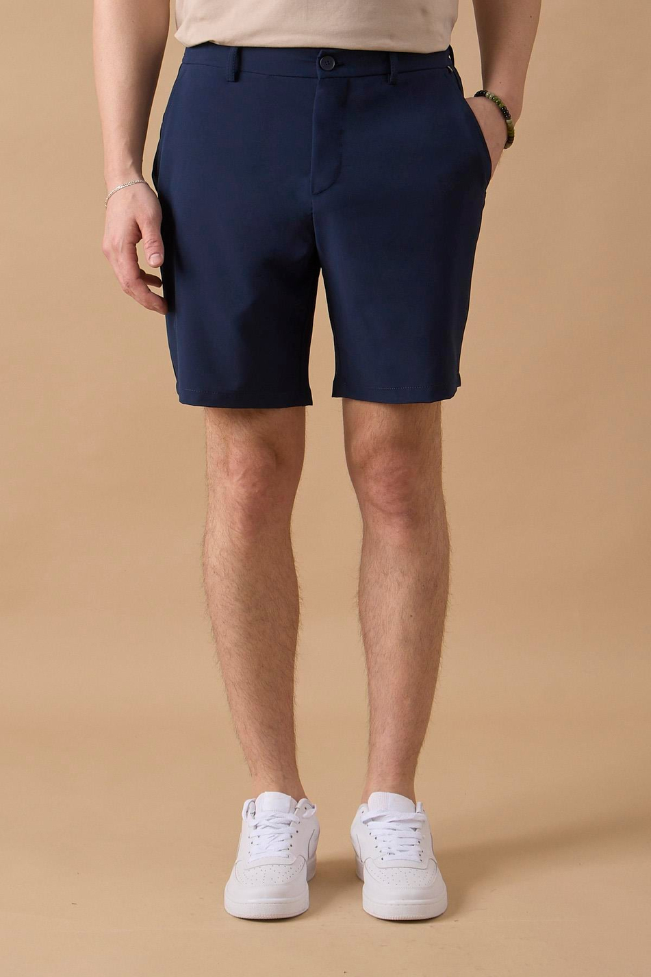 Erkek Lacivert Jogger Fit Şort