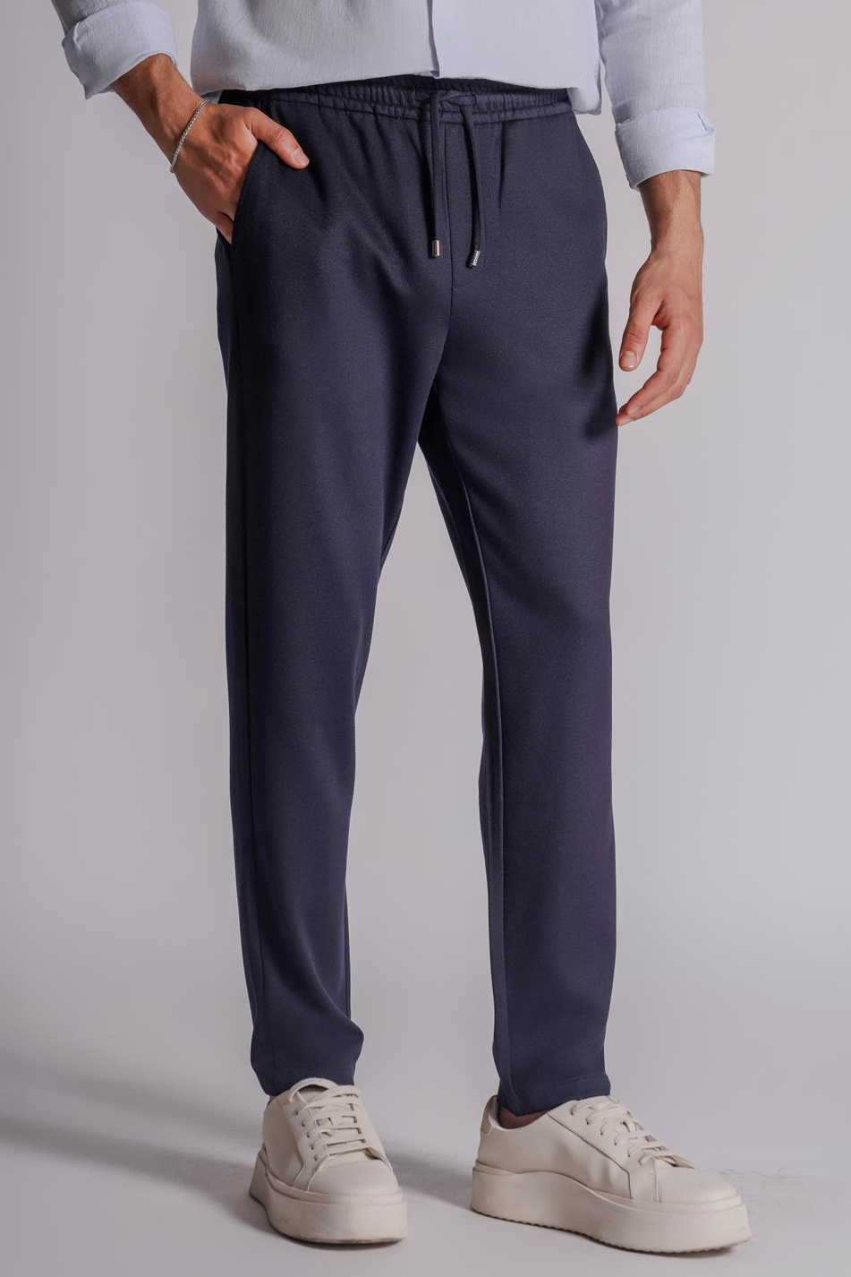 Erkek Yandan Cepli Beli Lastikli Relaxed Fit Jogger Pantolon Gri