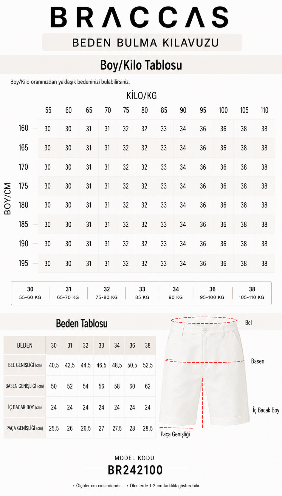 Erkek Yandan Cepli Klasik Bel Relaxed Fit Chino Şort Beyaz