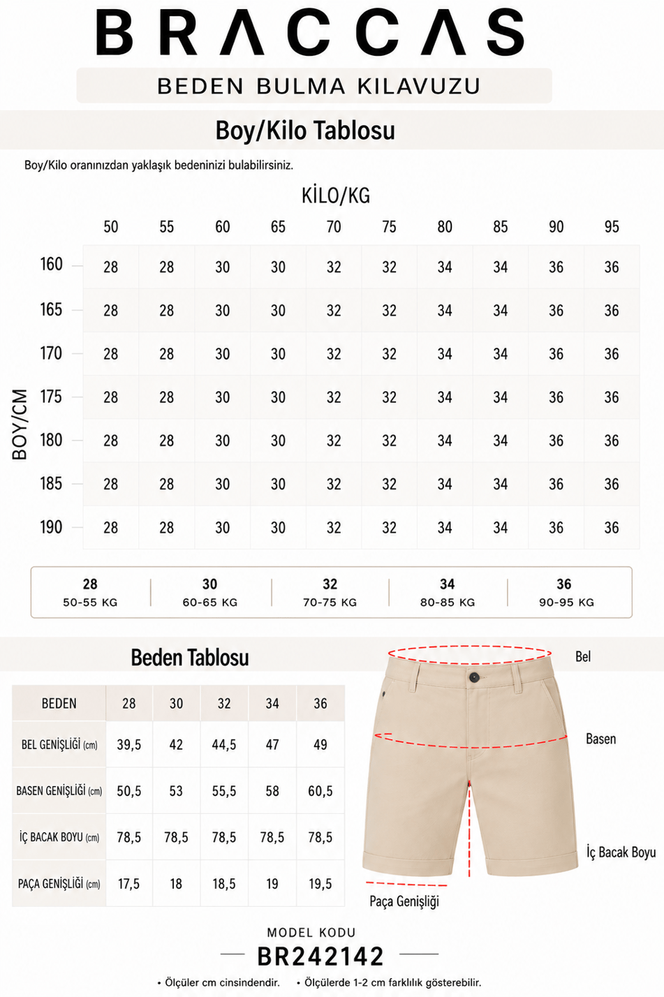 Erkek Yandan Cepli Klasik Bel Slim Fit Chino Şort Bej