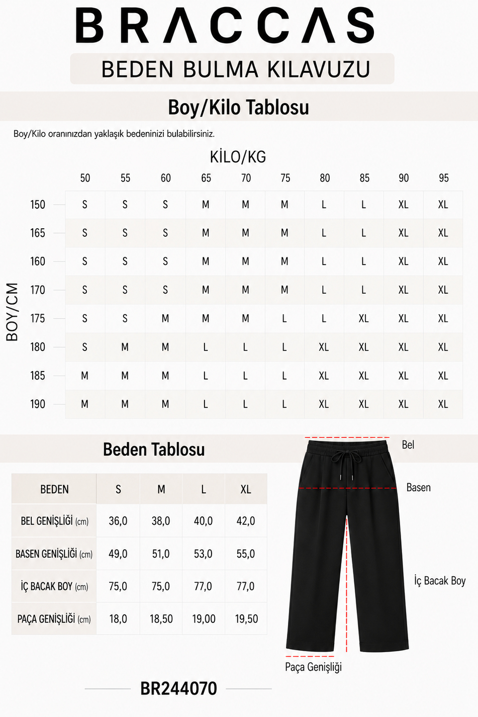 Women 's Elastic Waist Black Pants