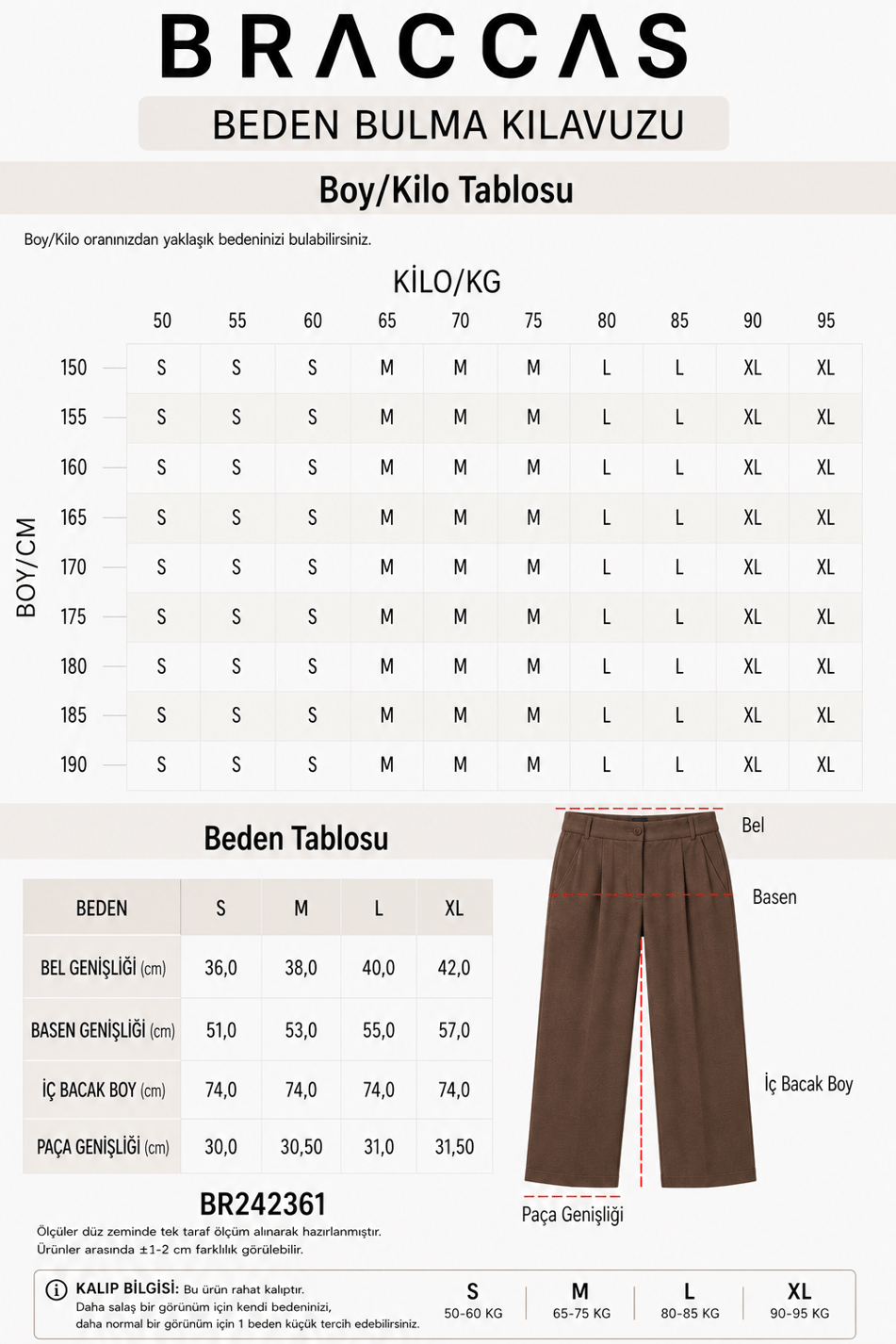  Women Side Pocket Zip and Hook Closure Relaxed Fit Pants  Brown
