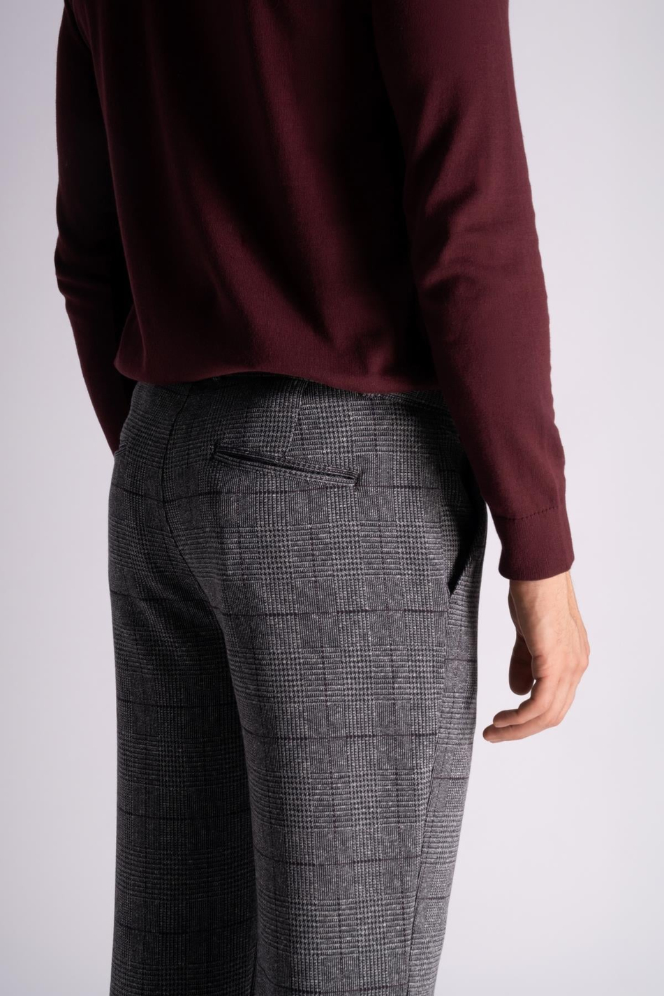 Straight Fit Ekose Pantolon