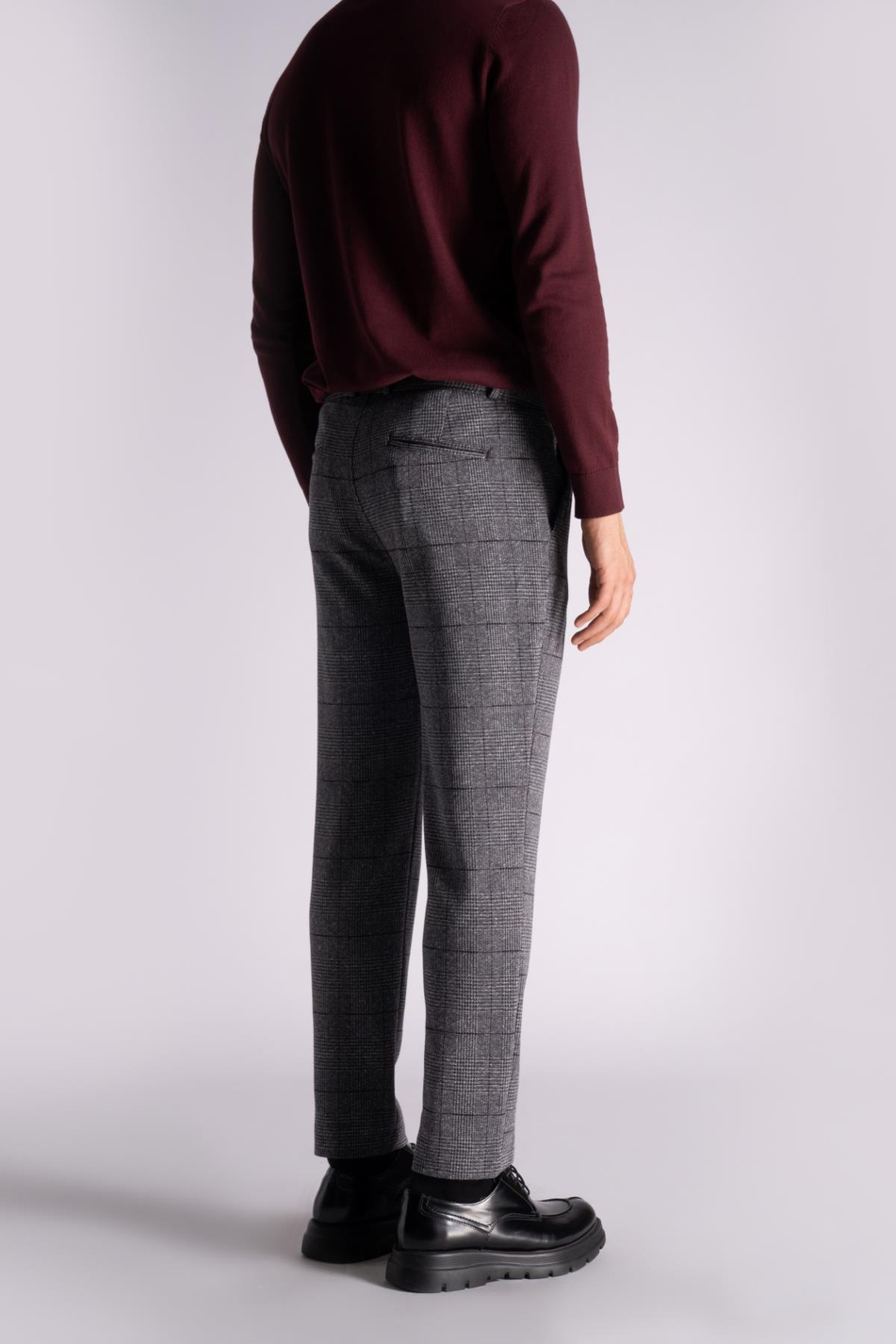 Straight Fit Ekose Pantolon