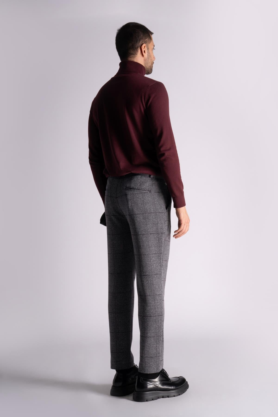 Straight Fit Ekose Pantolon