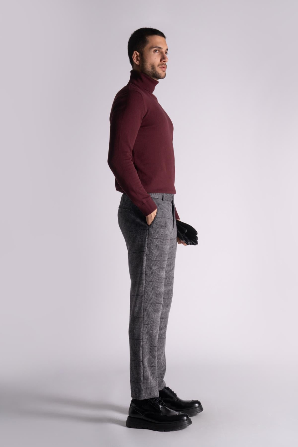 Straight Fit Ekose Pantolon