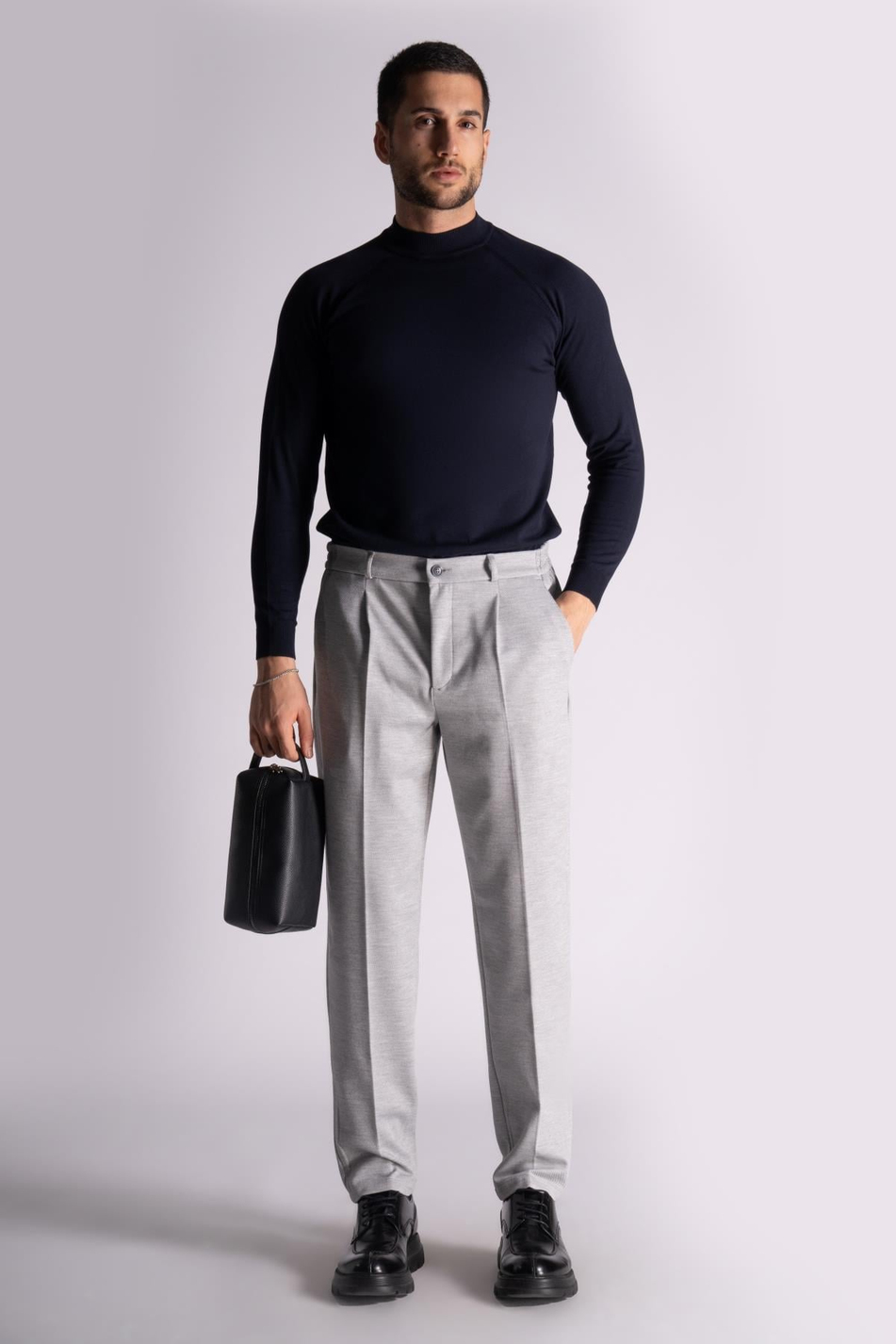Yan Lastikli Rahat Chino Pantalon