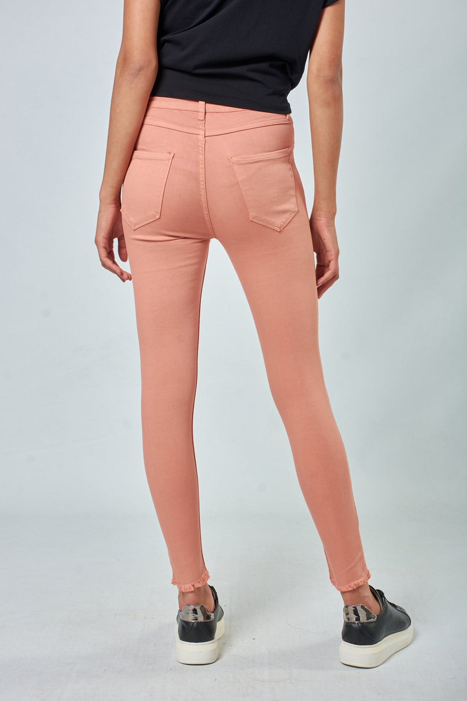 030094 SKINNY PANTS Pembe-Coral