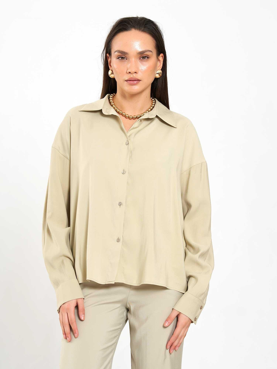 080798 Basic Gömlek Açık YeşilCoral