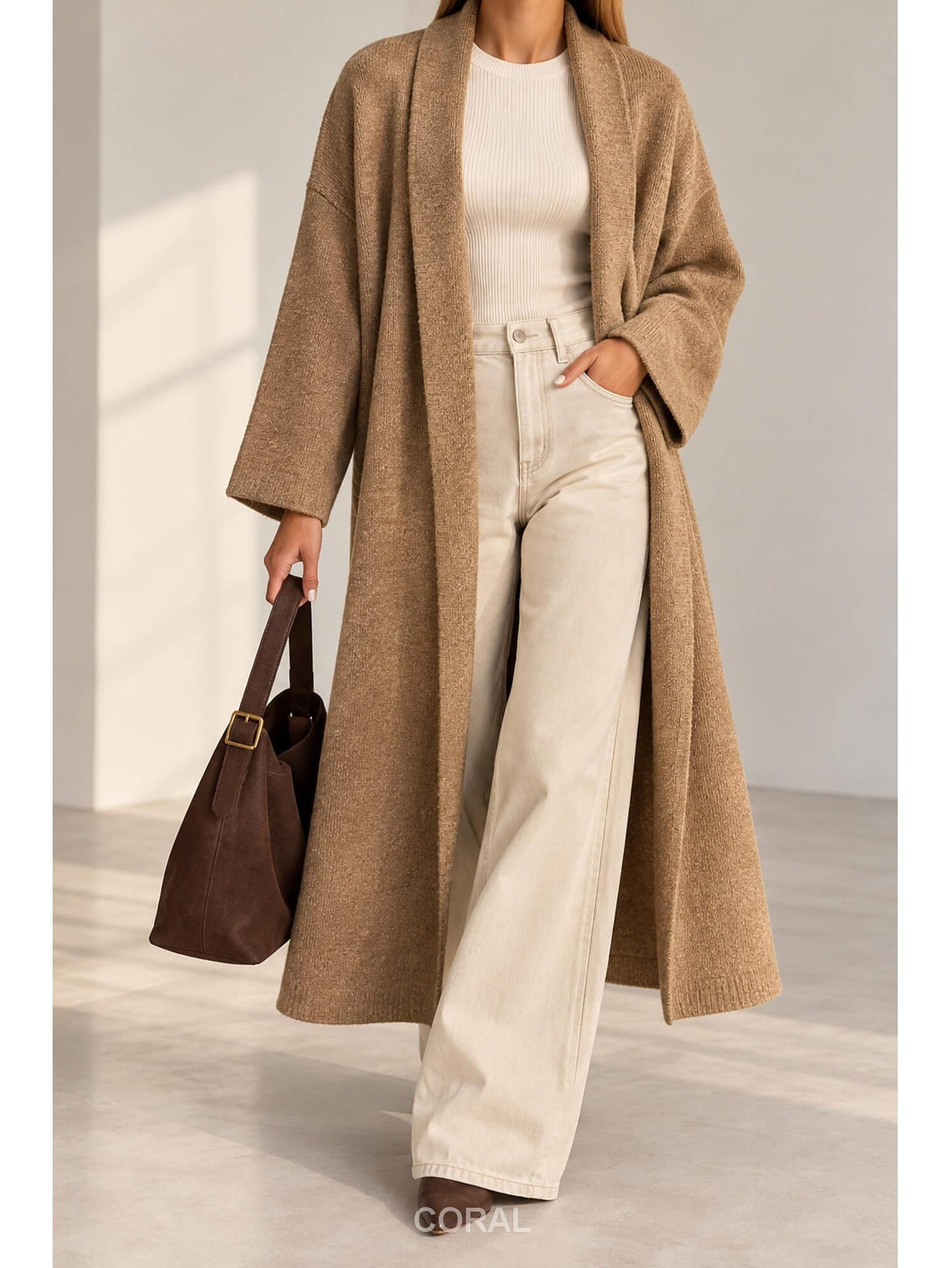 91828 Salaş Hırka CamelCoral