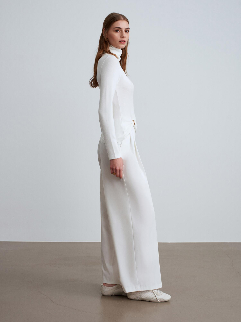 Aksesuar Detaylı Balıkçı Triko 32202 EkruCoral