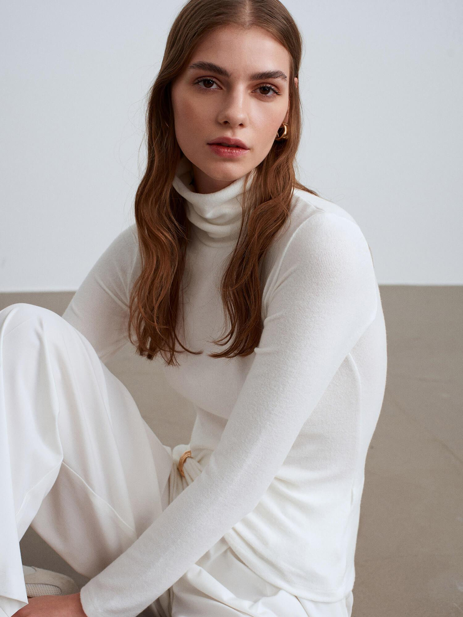 Aksesuar Detaylı Balıkçı Triko 32202 EkruCoral