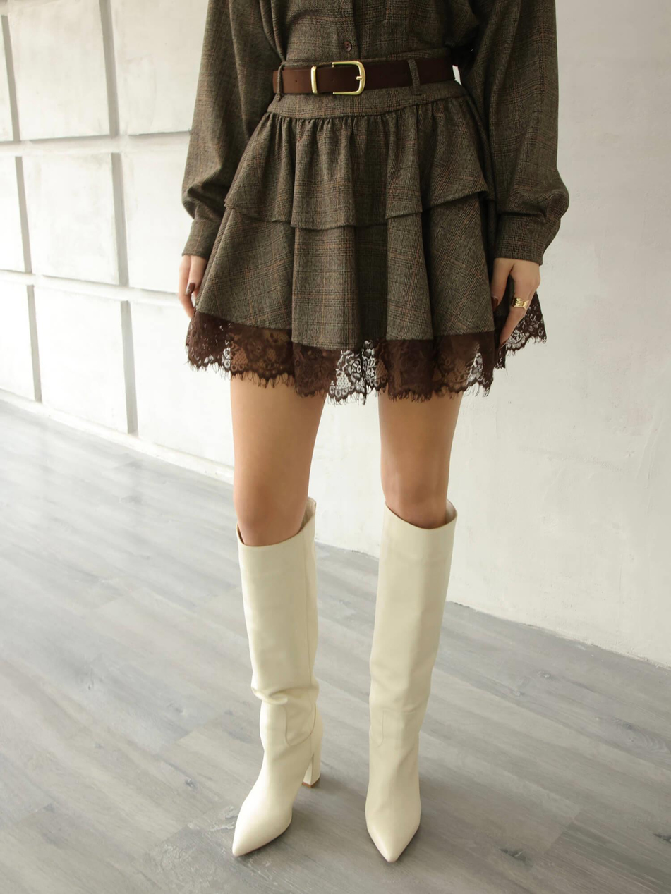 Altı Tül Etek 37180 KahveCoral