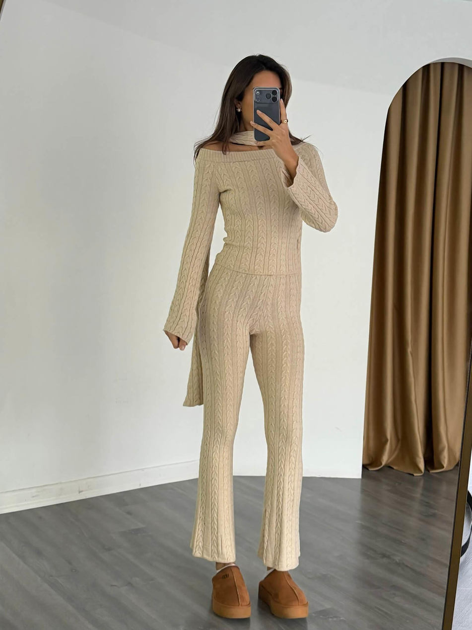 Atkılı Triko Takım 4670 TaşCoral