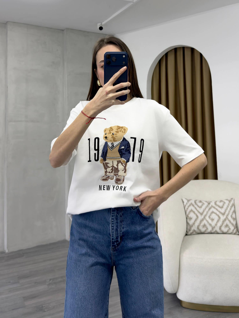 Ayıcıklı Tişört 3993 BeyazCoral