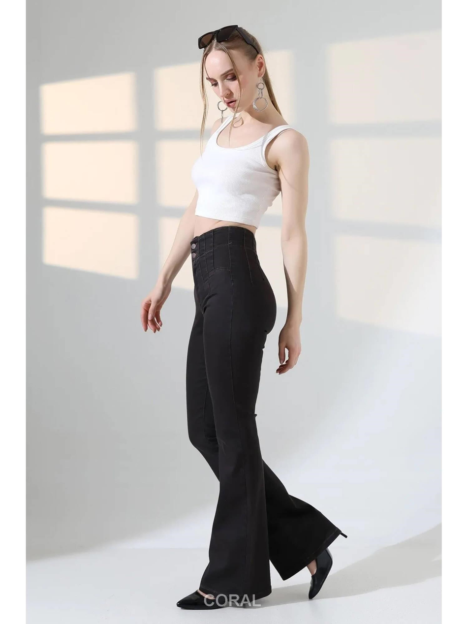 Beli Dikiş Detaylı Pantolon 7021 KahveCoral