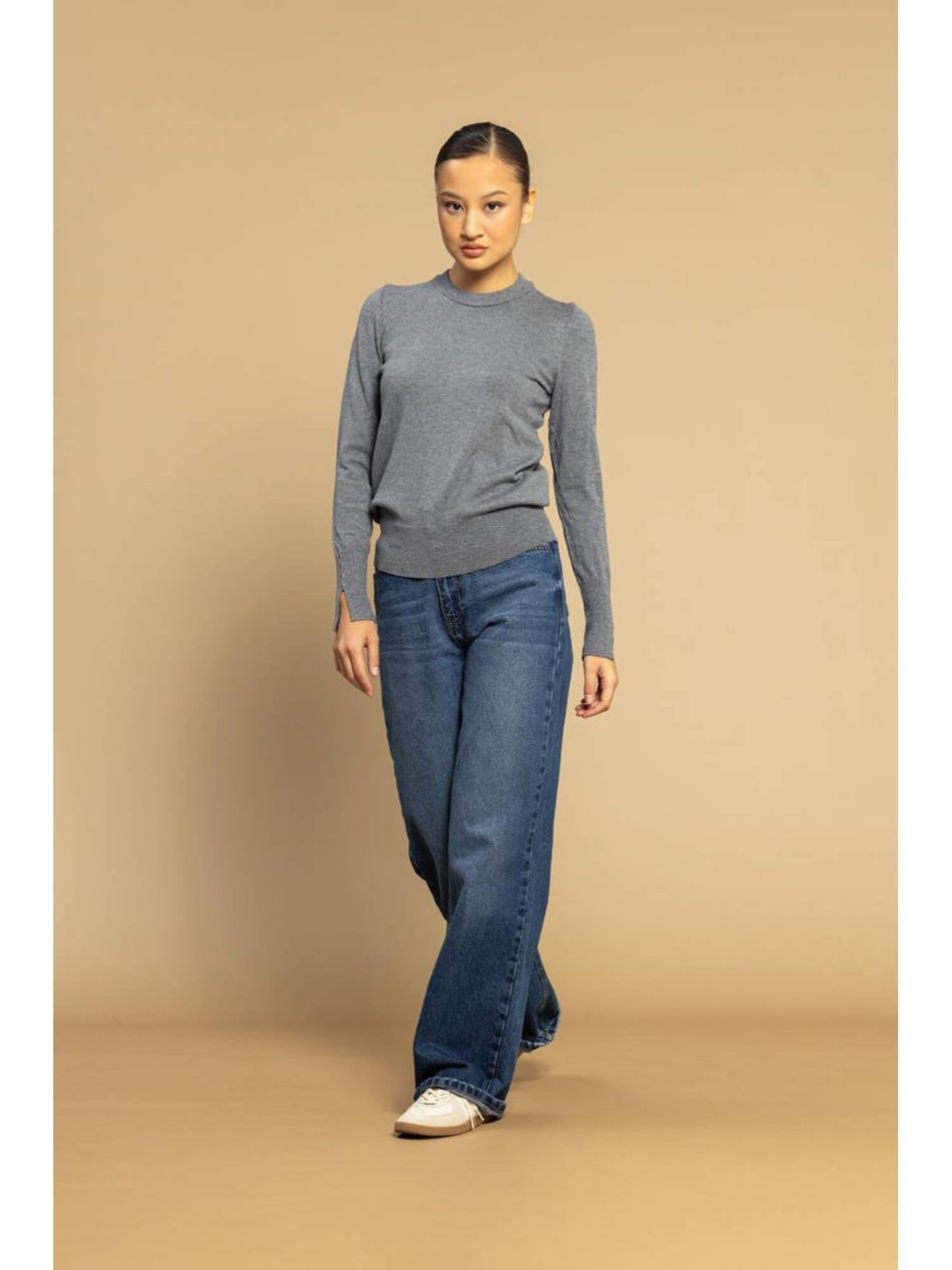 Bisiklet Yaka Triko 4690 AntrasitCoral