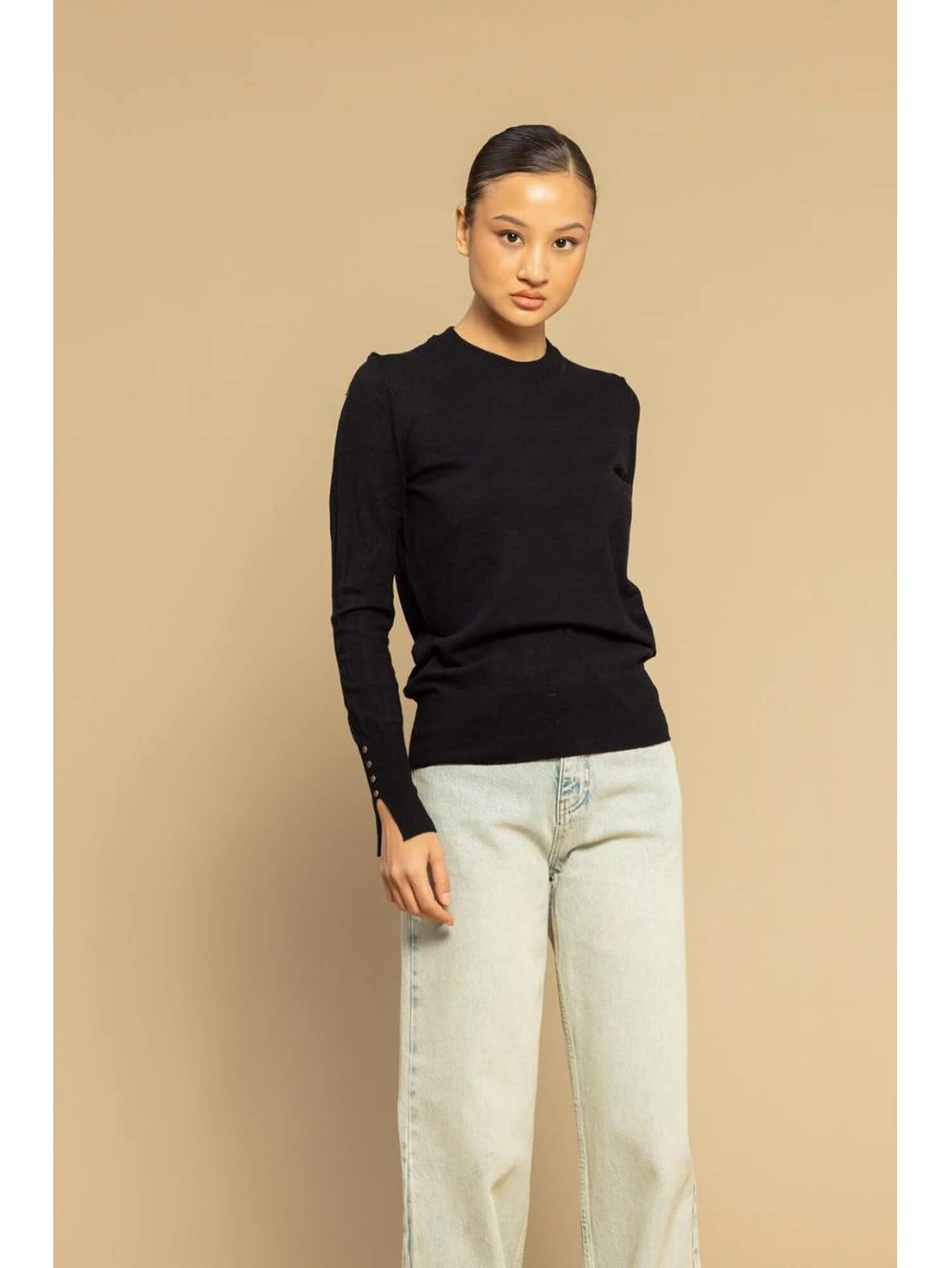 Bisiklet Yaka Triko 4690 SiyahCoral