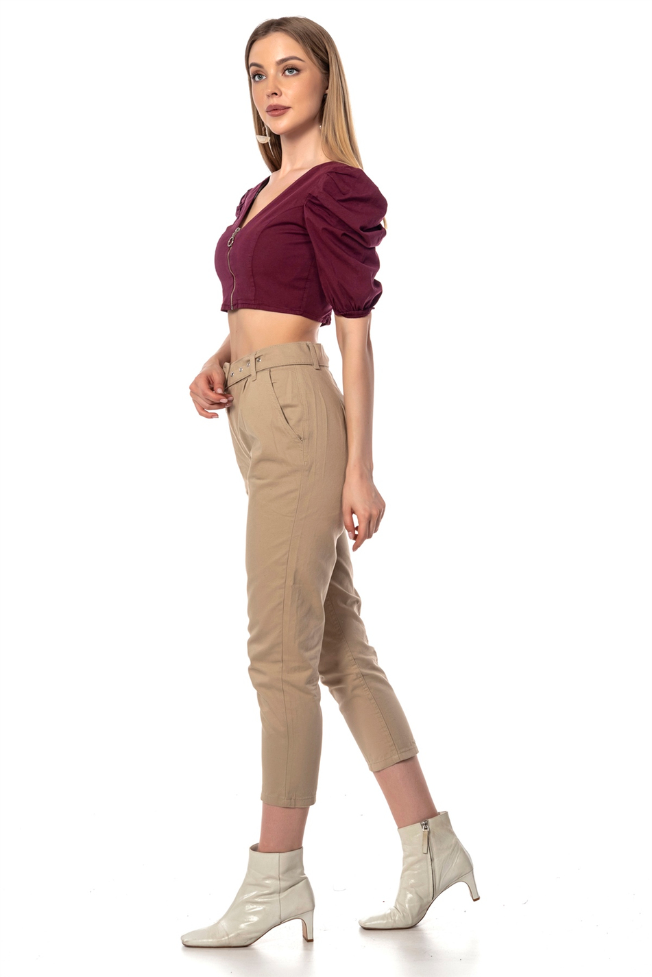 Coral 22358 Karpuz Kol Bluz Mürdüm-Coral