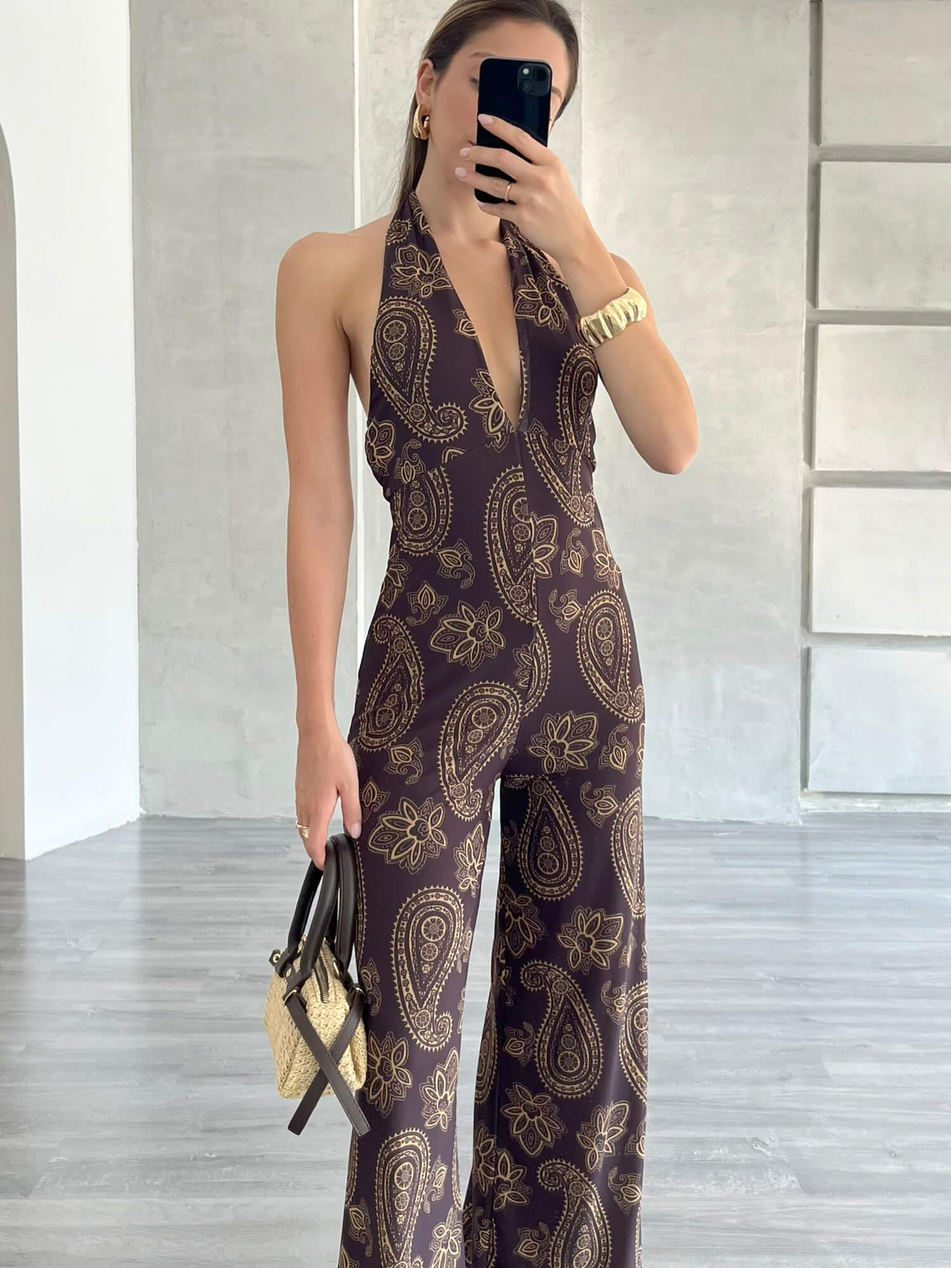 Desenli Uzun Tulum KahveCoral