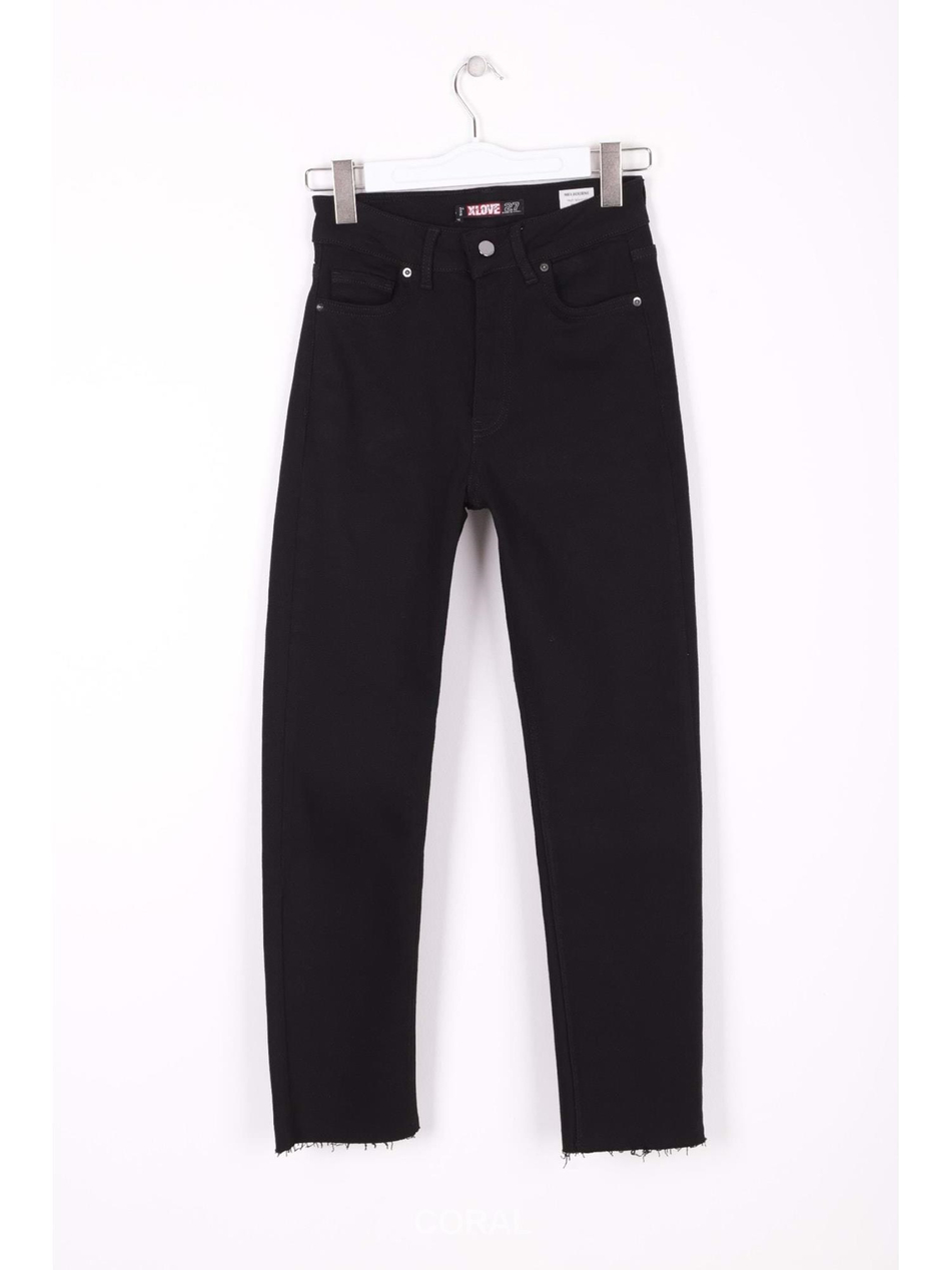 Dikişsiz Paça Mom Fit Pantolon 764 SiyahCoral