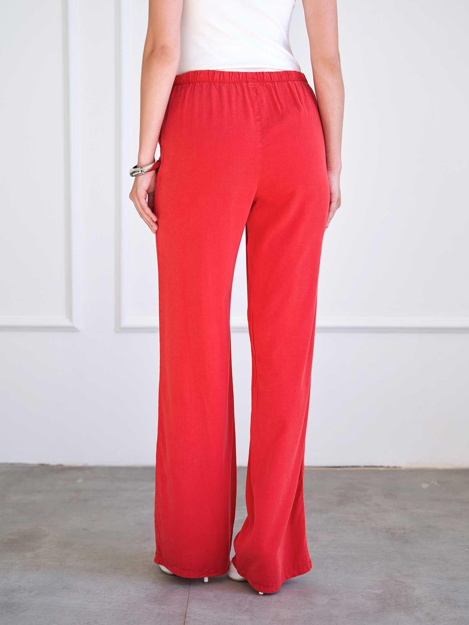 Düz Paça Pantolon 031686 KırmızıCoral