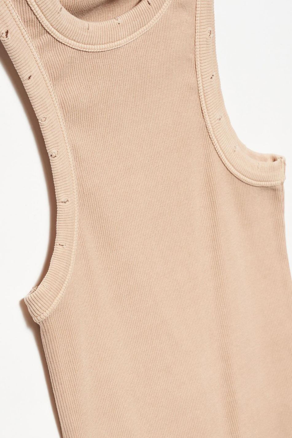 Fitilli Kolsuz Top Bej-Coral