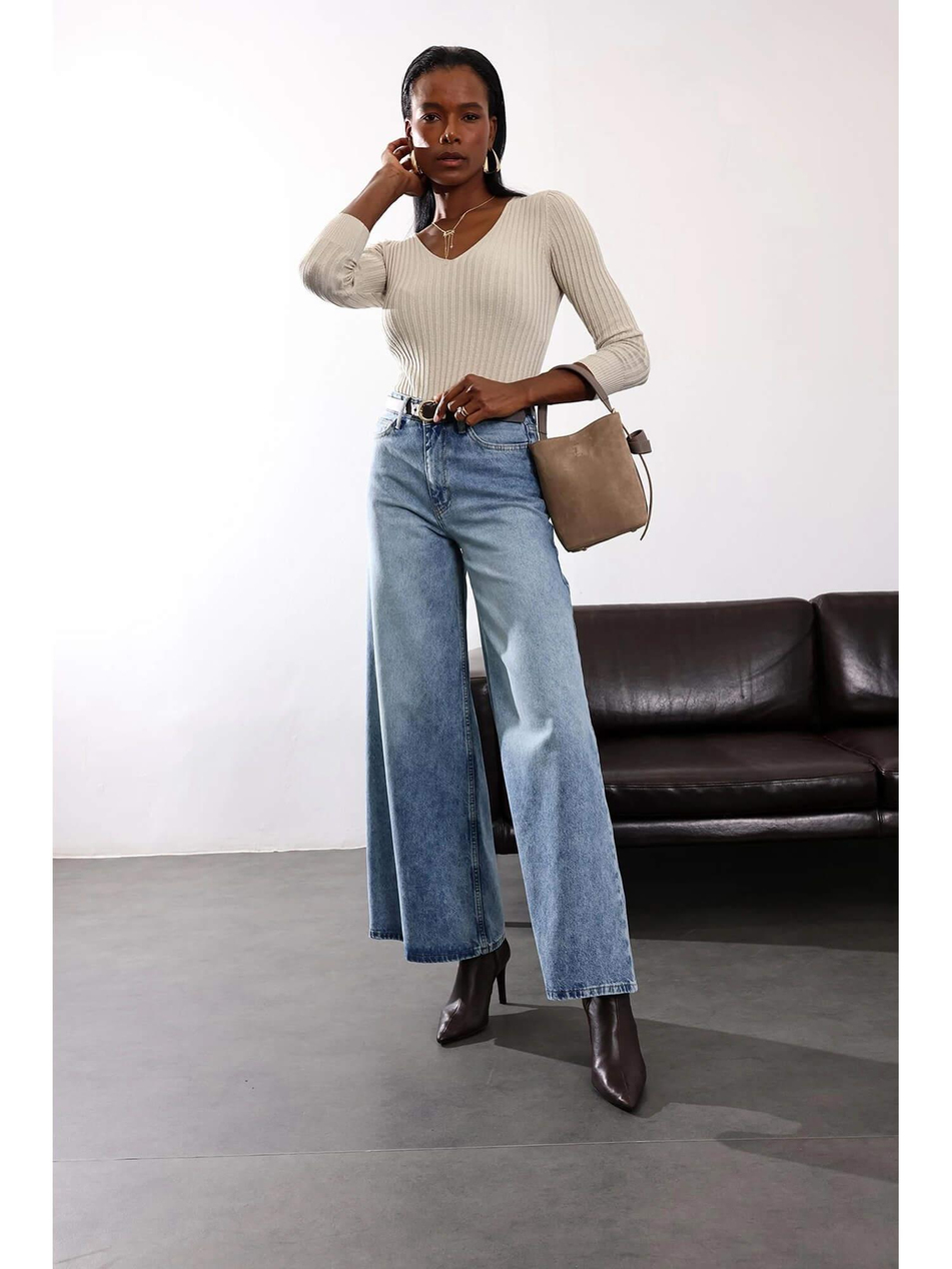 Fitilli V Yaka Kazak 185 TaşCoral