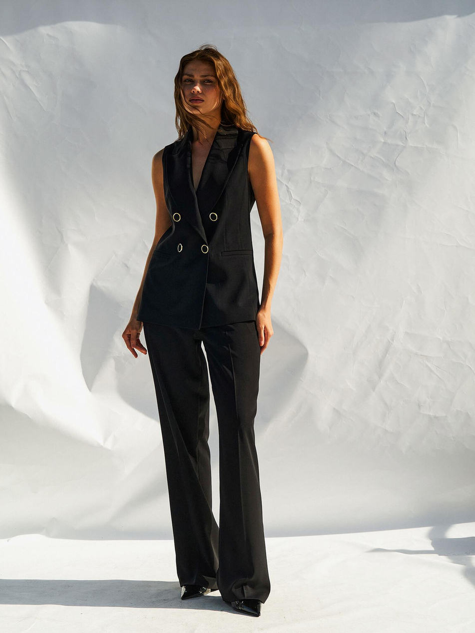 Fleto Cepli Yelek 120685 SiyahCoral