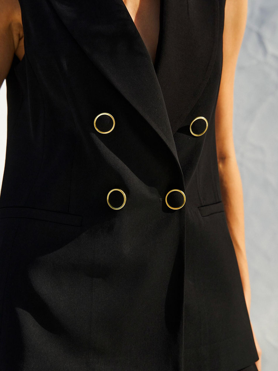 Fleto Cepli Yelek 120685 SiyahCoral