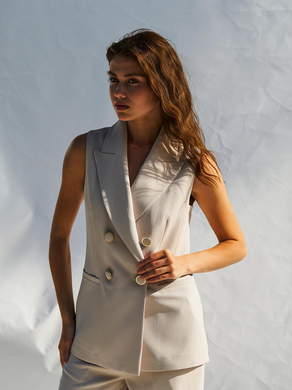 Fleto Cepli Yelek 120685 TaşCoral