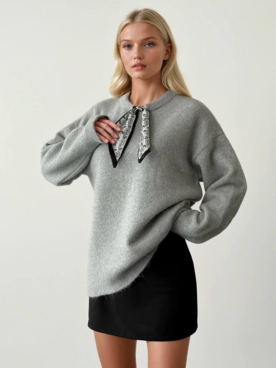 Fularlı Kazak 5117 GriCoral