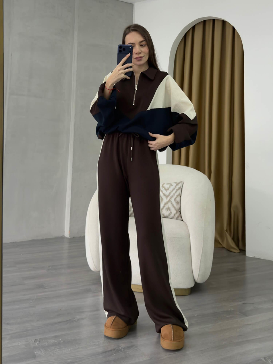 Garnili Takım 37024 KahveCoral