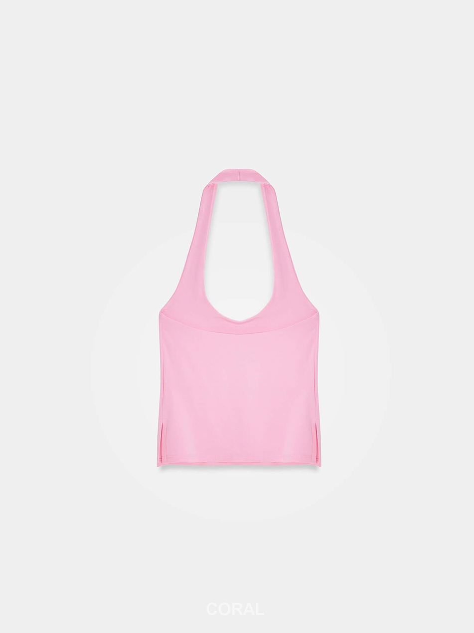 Halter Yaka Badi 32726 PembeCoral