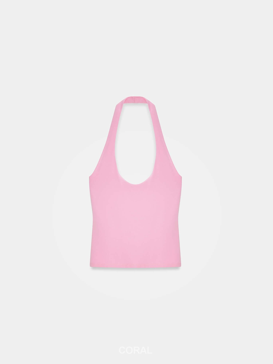 Halter Yaka Badi 32726 PembeCoral