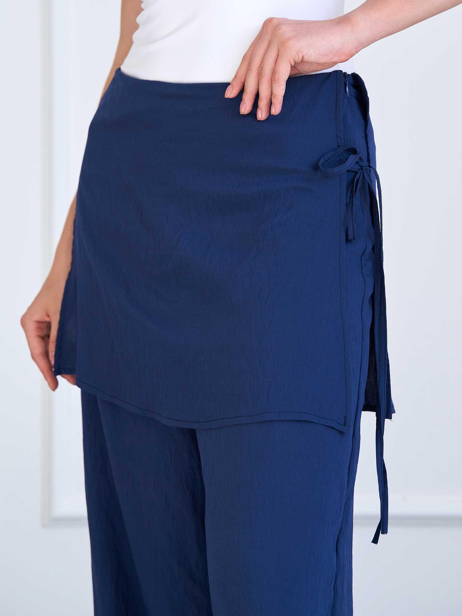 Pareo Detaylı Pantolon 031685 LacivertCoral