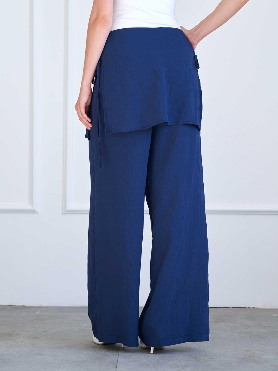 Pareo Detaylı Pantolon 031685 LacivertCoral