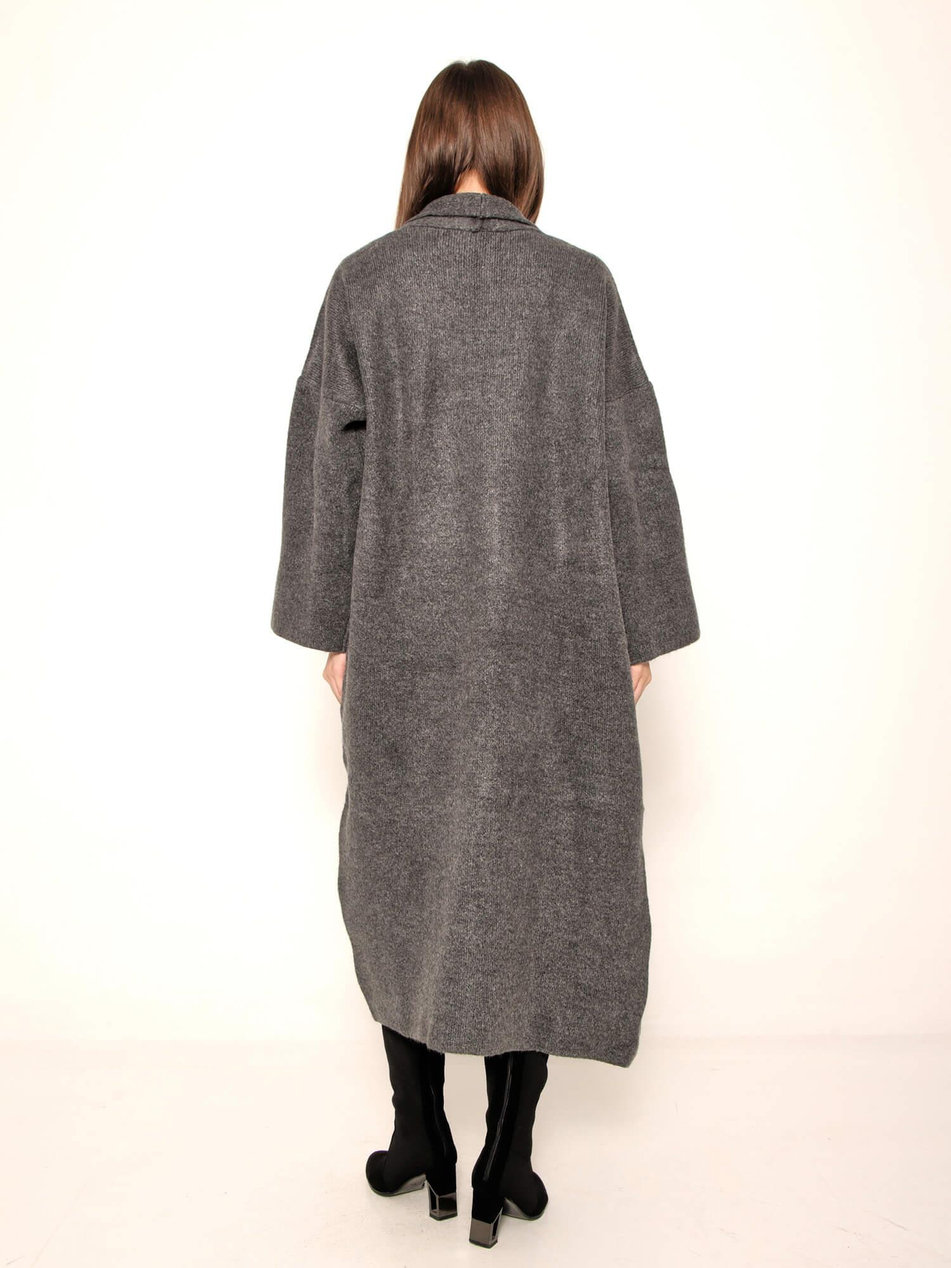 Salaş Triko Hırka 91828 AntrasitCoral