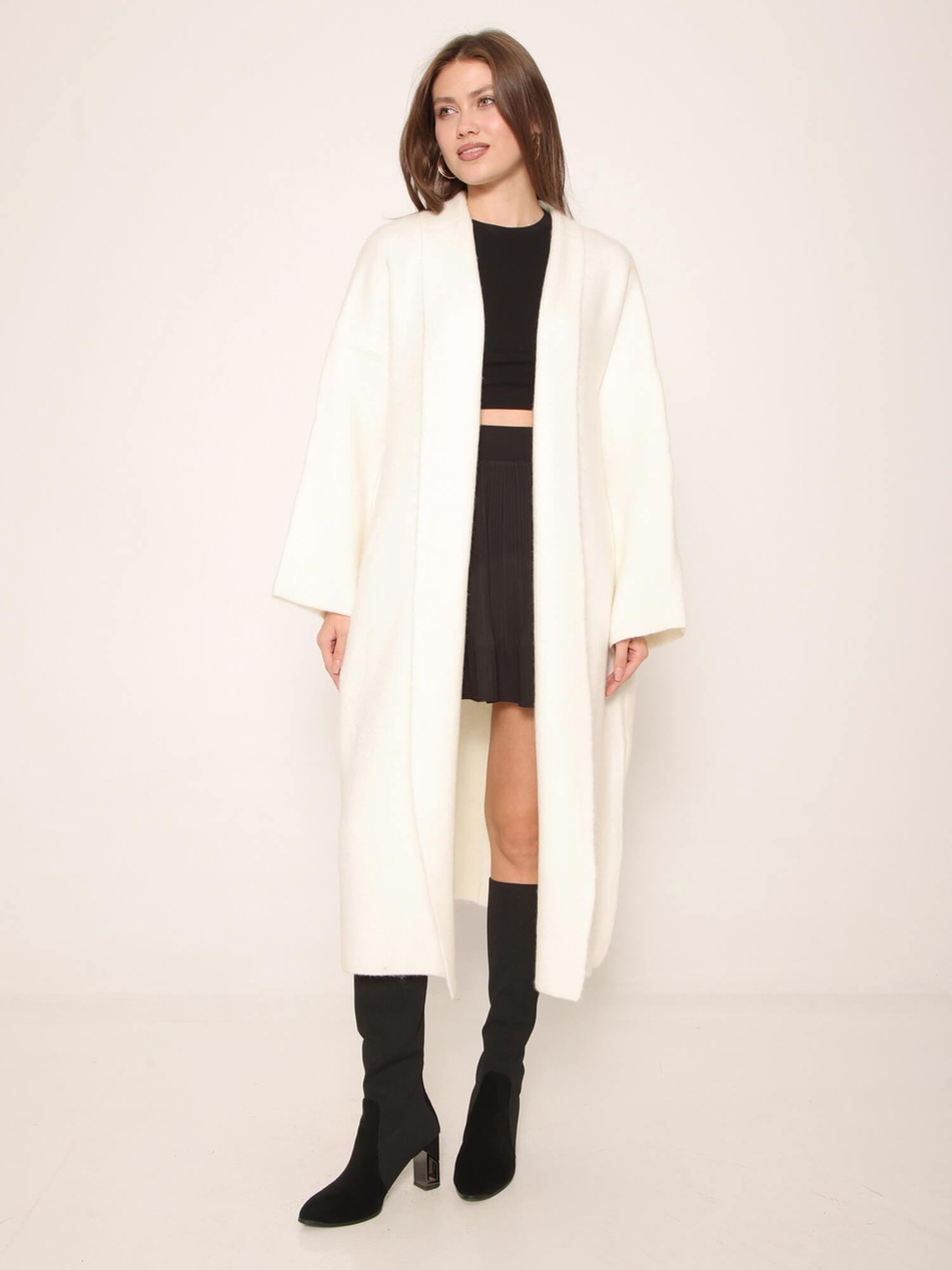 Salaş Triko Hırka 91828 EkruCoral