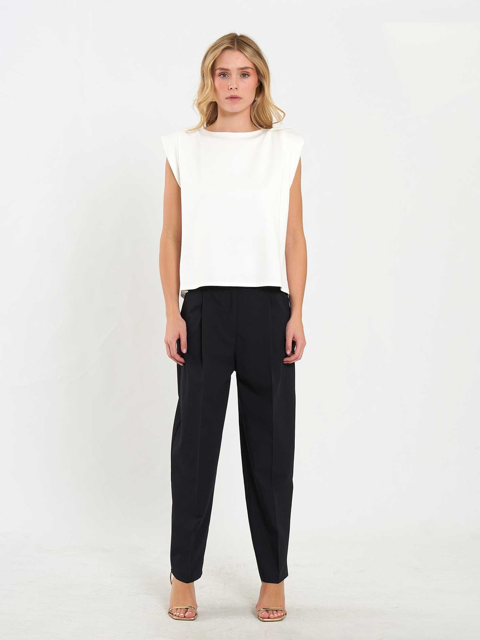 Vatkalı Bluz 071845 EkruCoral