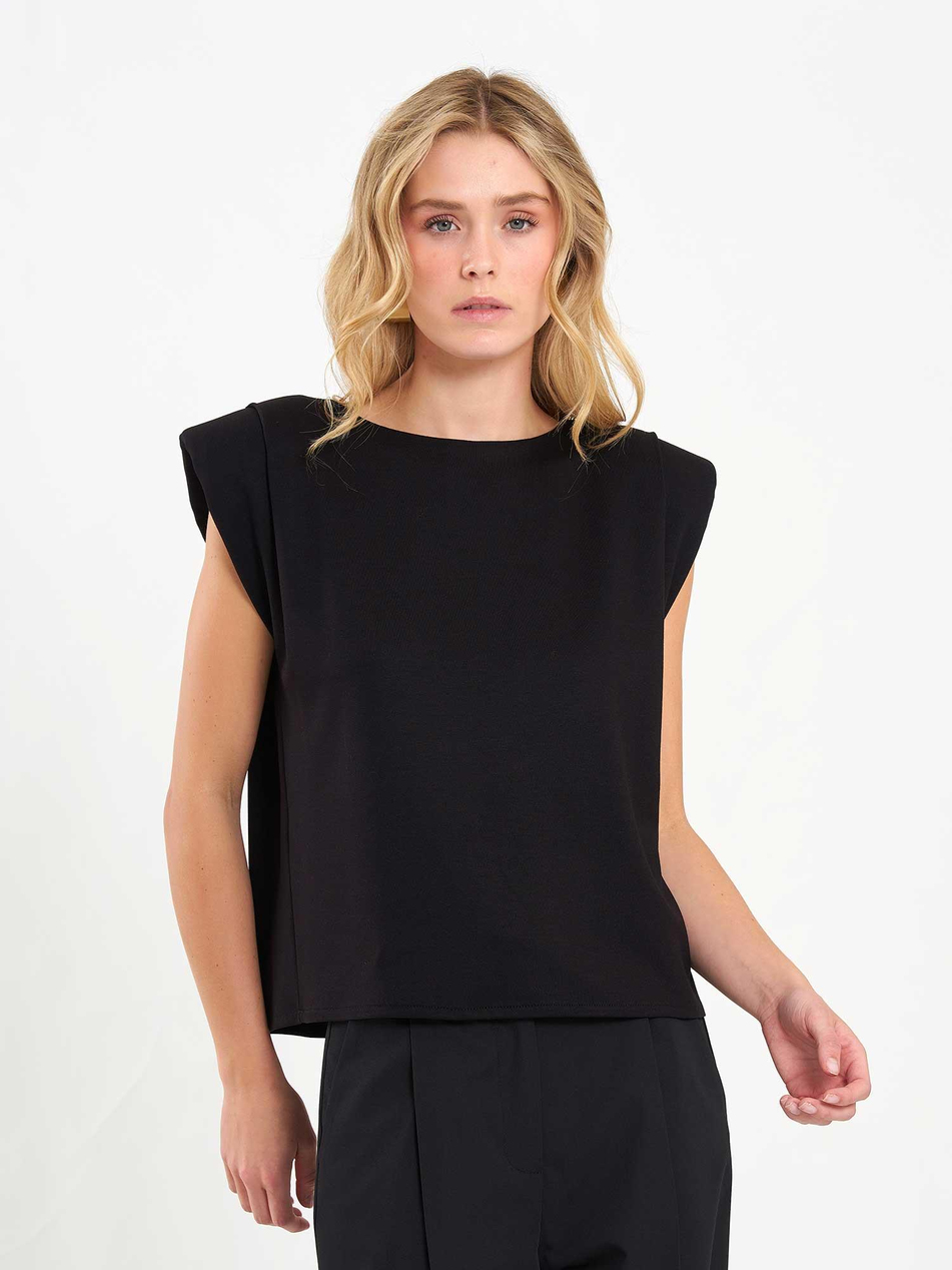 Vatkalı Bluz 071845 SiyahCoral