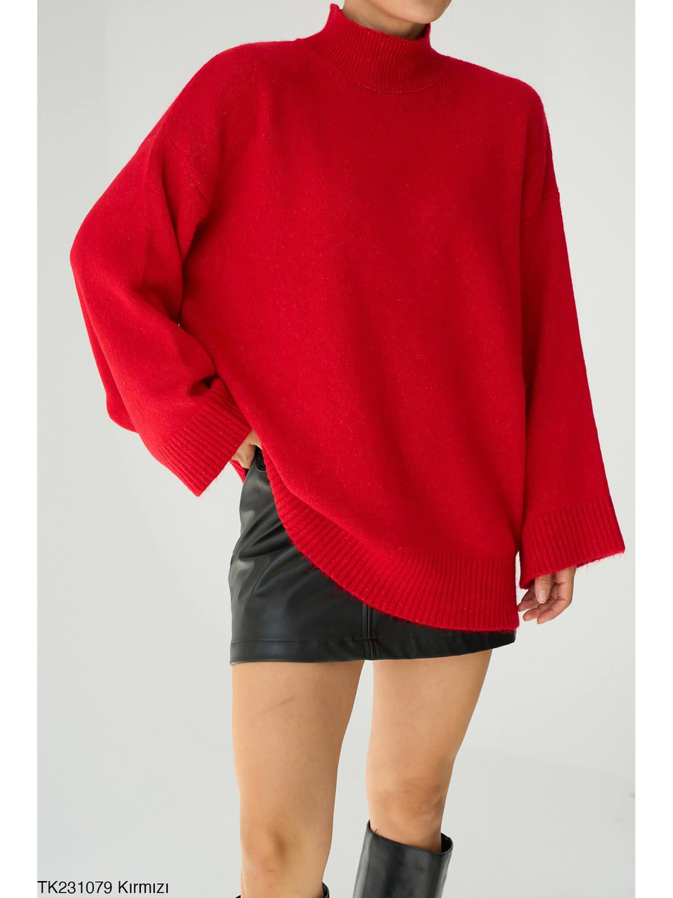 Yarım Balıkçı Uzun Kazak Tk231079 KırmızıCoral