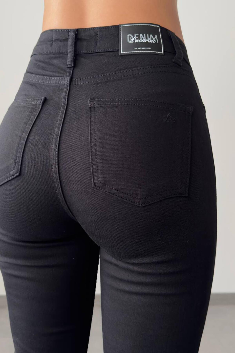 Yüksek Bel İspanyol Paça Pantolon Siyah-Coral