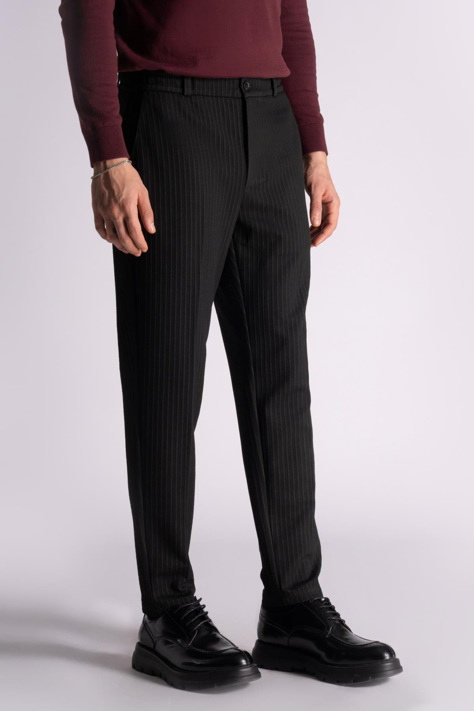 Beli Yarım Lastikli Chino Crop Pantalon