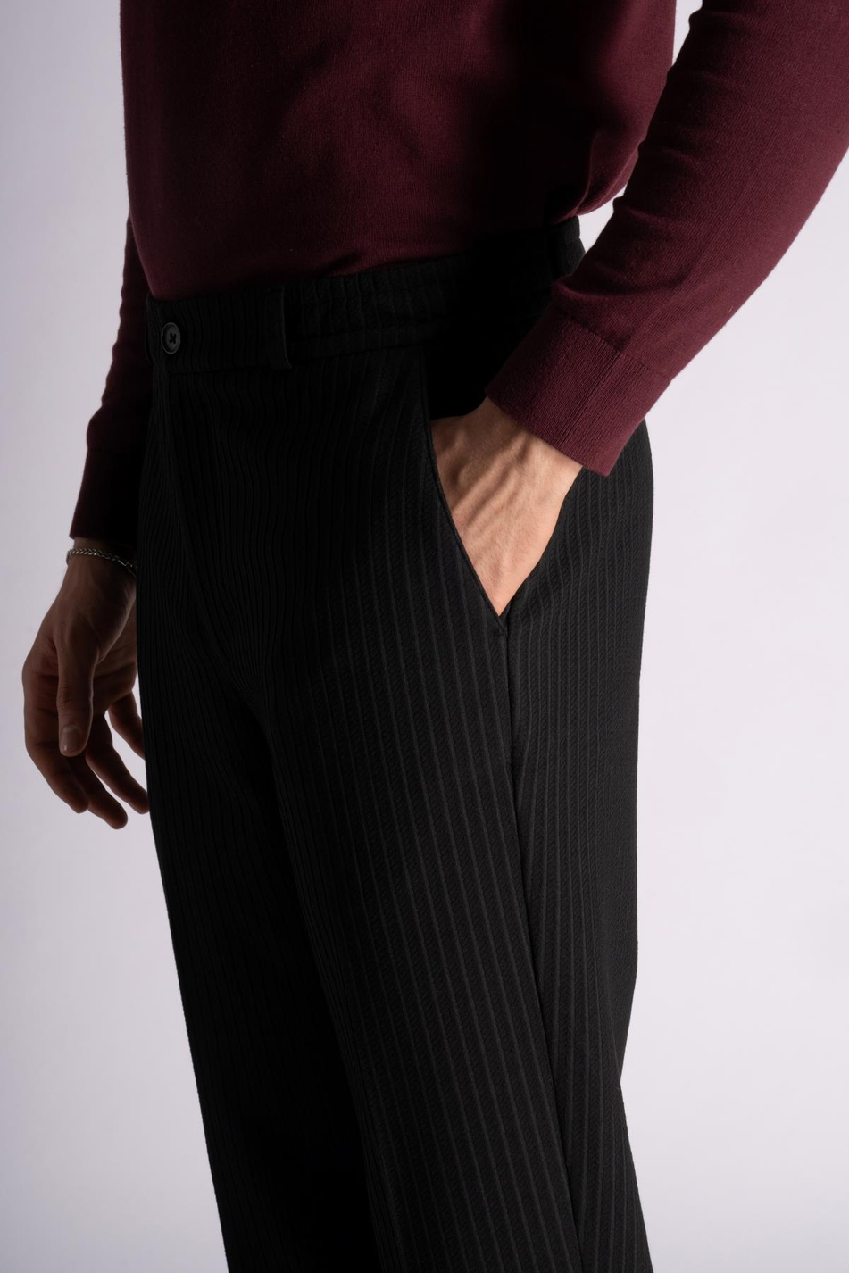 Beli Yarım Lastikli Chino Crop Pantalon