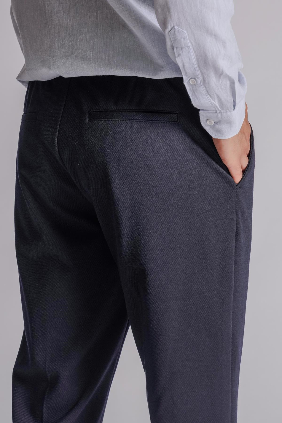 Beli Yarım Lastikli Chino Slim Fit Crop Pantolon Siyah
