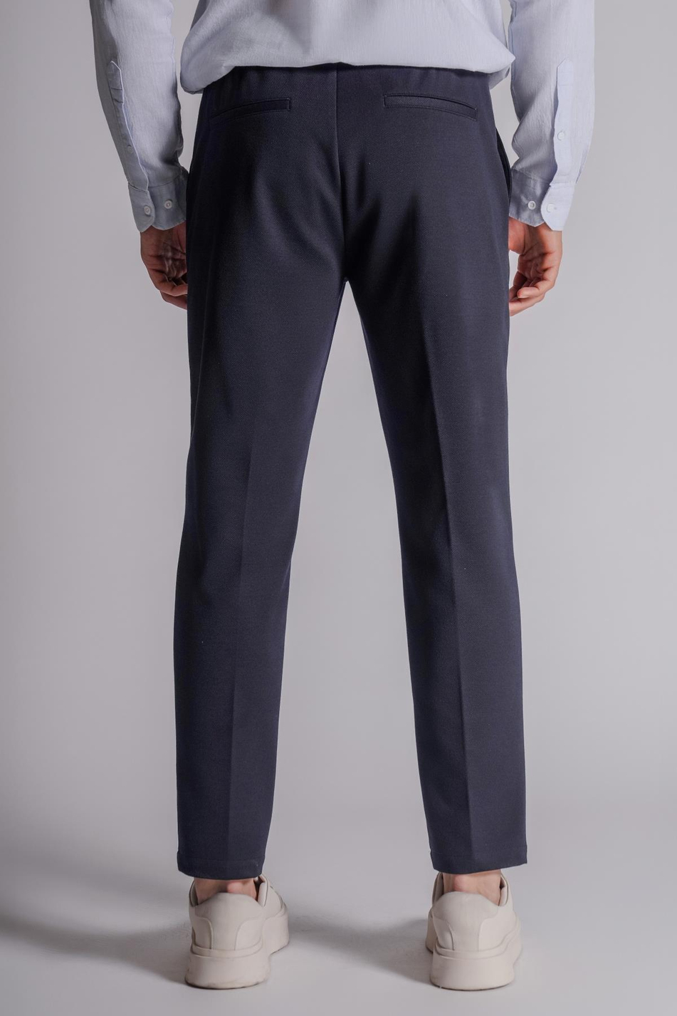 Beli Yarım Lastikli Chino Slim Fit Crop Pantolon Siyah