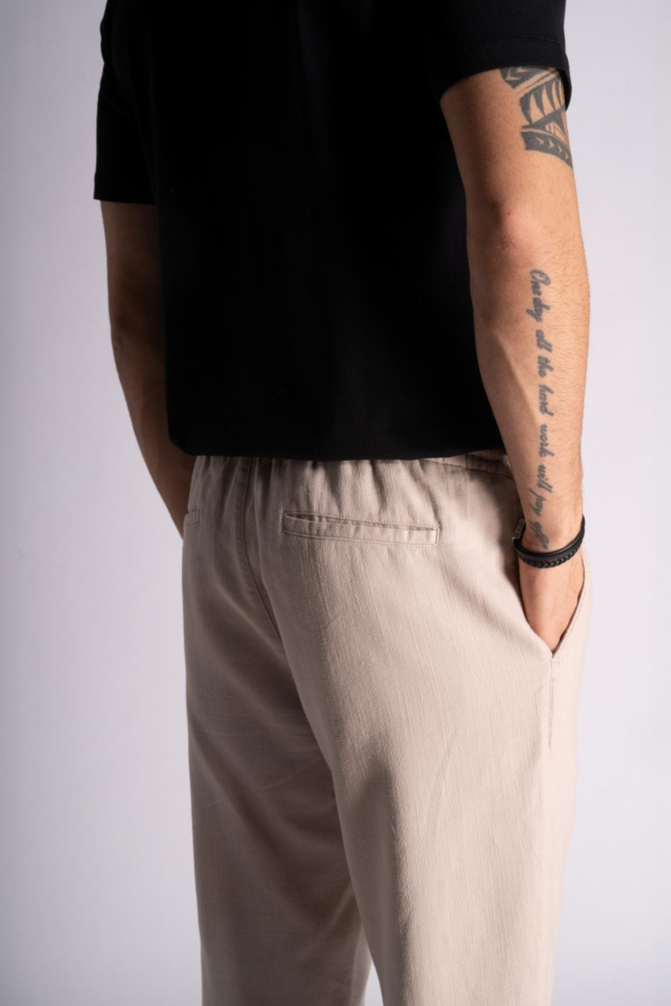 Comfort Fit Jogger Bel Pantolon  Bej